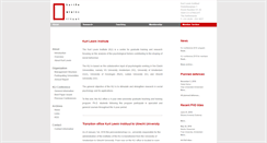 Desktop Screenshot of kurtlewininstituut.nl